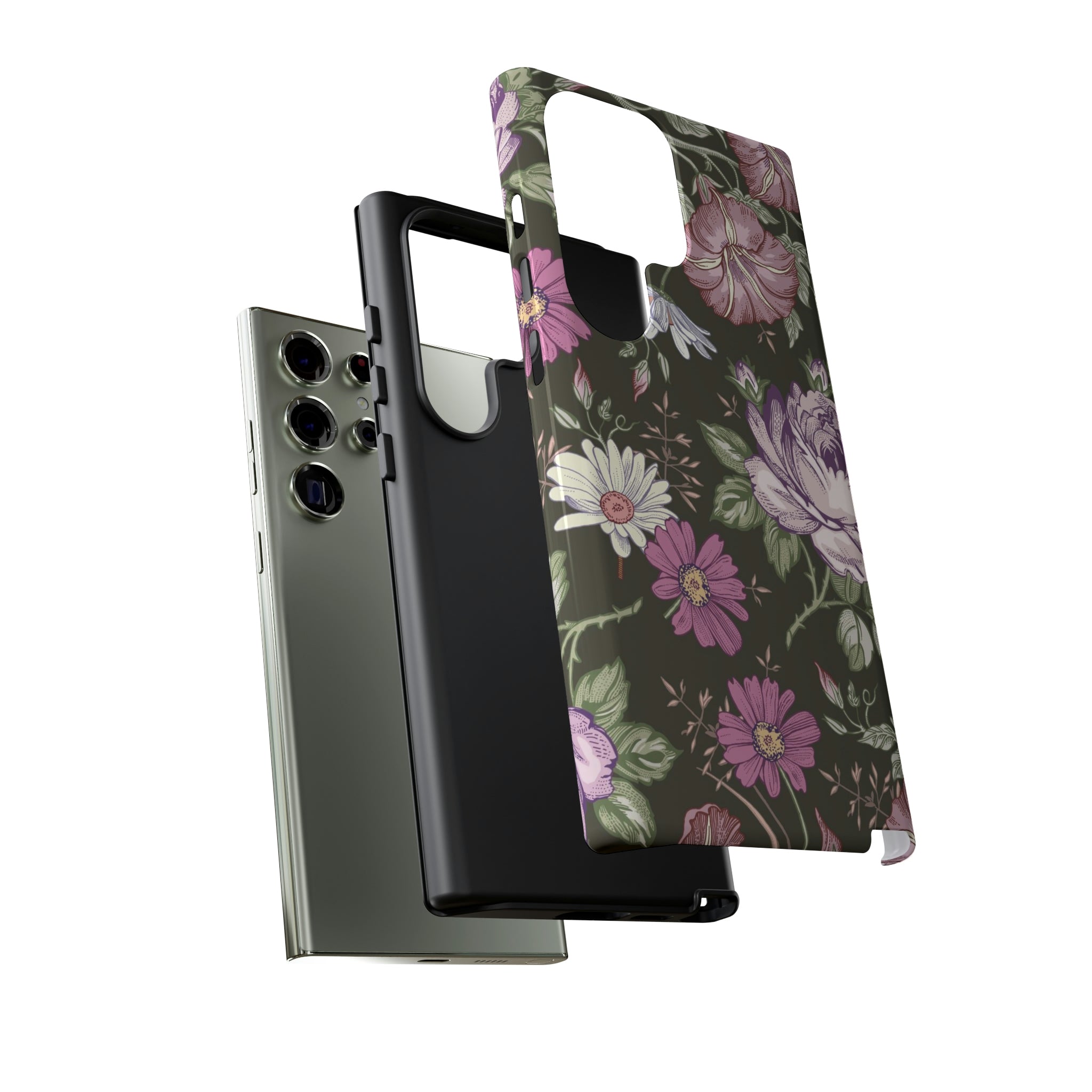 Purple Rose Vintage Flower Samsung Case (Protective) Phone Case