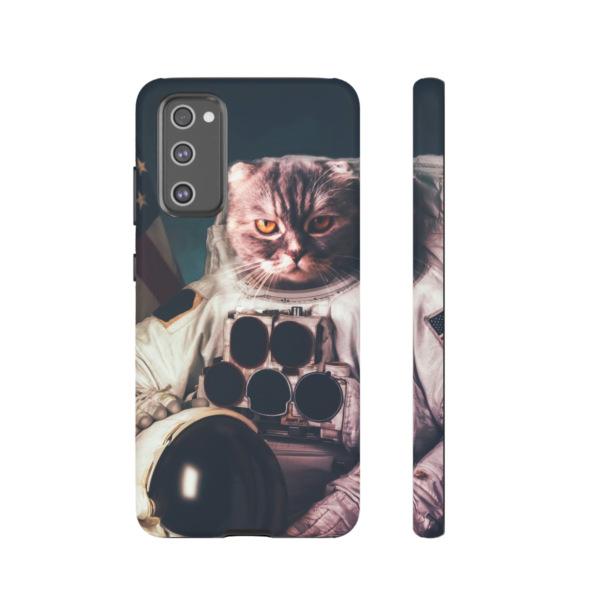 Cat Astronaut Android Case (Protective) Samsung Galaxy S20 FE Matte Phone Case