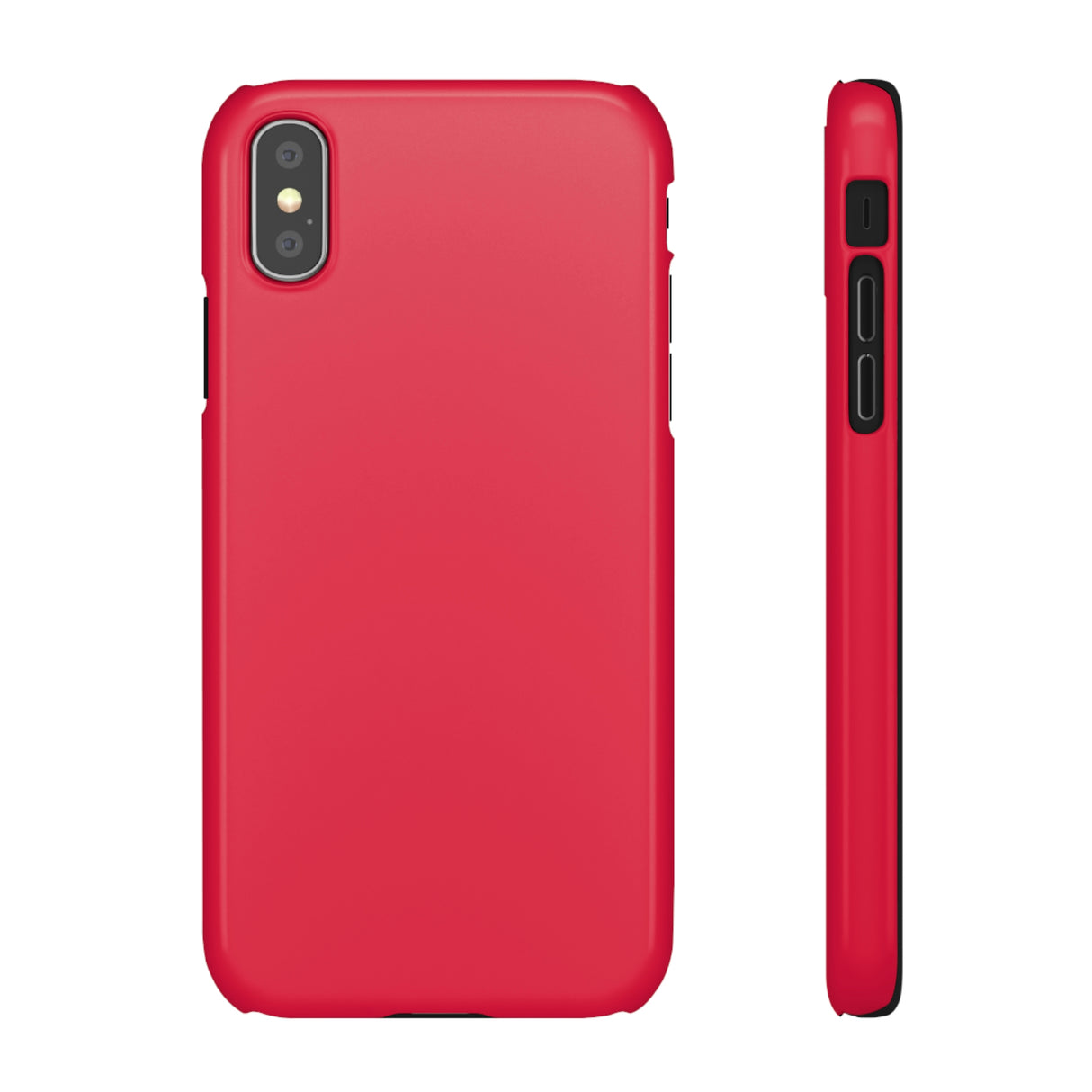 Crimson Red iPhone Case (Slim) iPhone XS Glossy Phone Case