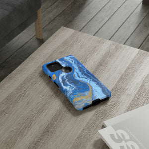 Acrylic Blue Gold Android Case (Protective) Phone Case