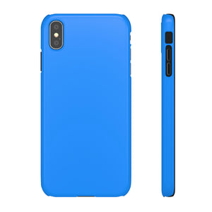 Dodger Blue iPhone Case (Slim) iPhone XS MAX Glossy Phone Case