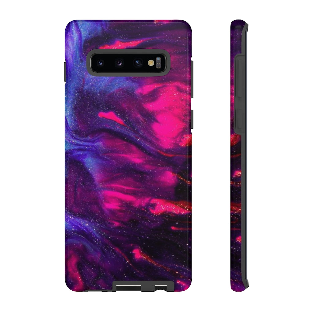 Deep Purple Ink Art Android Case (Protective) Samsung Galaxy S10 Plus Glossy Phone Case