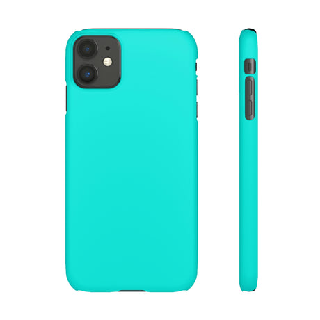 Bright Turquoise iPhone Case (Slim) iPhone 11 Matte Phone Case