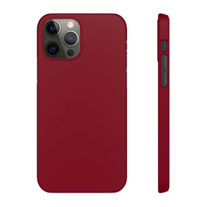 Burgundy Red iPhone Case (Slim) iPhone 12 Pro Matte Phone Case