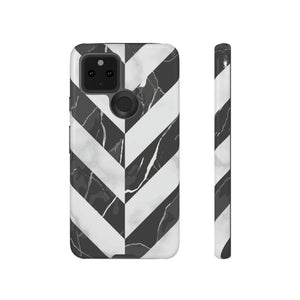 Herringbone Android Case (Protective) Google Pixel 5 5G Glossy Phone Case