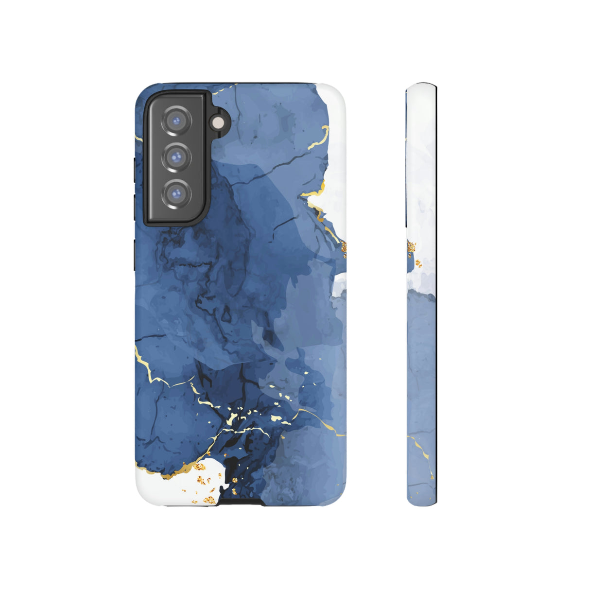 Classic Blue Watercolor Android Case (Protective) Samsung Galaxy S21 FE Matte Phone Case