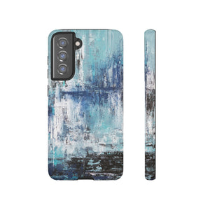 Blue Acrylic Android Case (Protective) Samsung Galaxy S21 FE Matte Phone Case