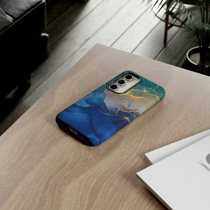 Blue Alcohol Ink Android Case (Protective) Phone Case