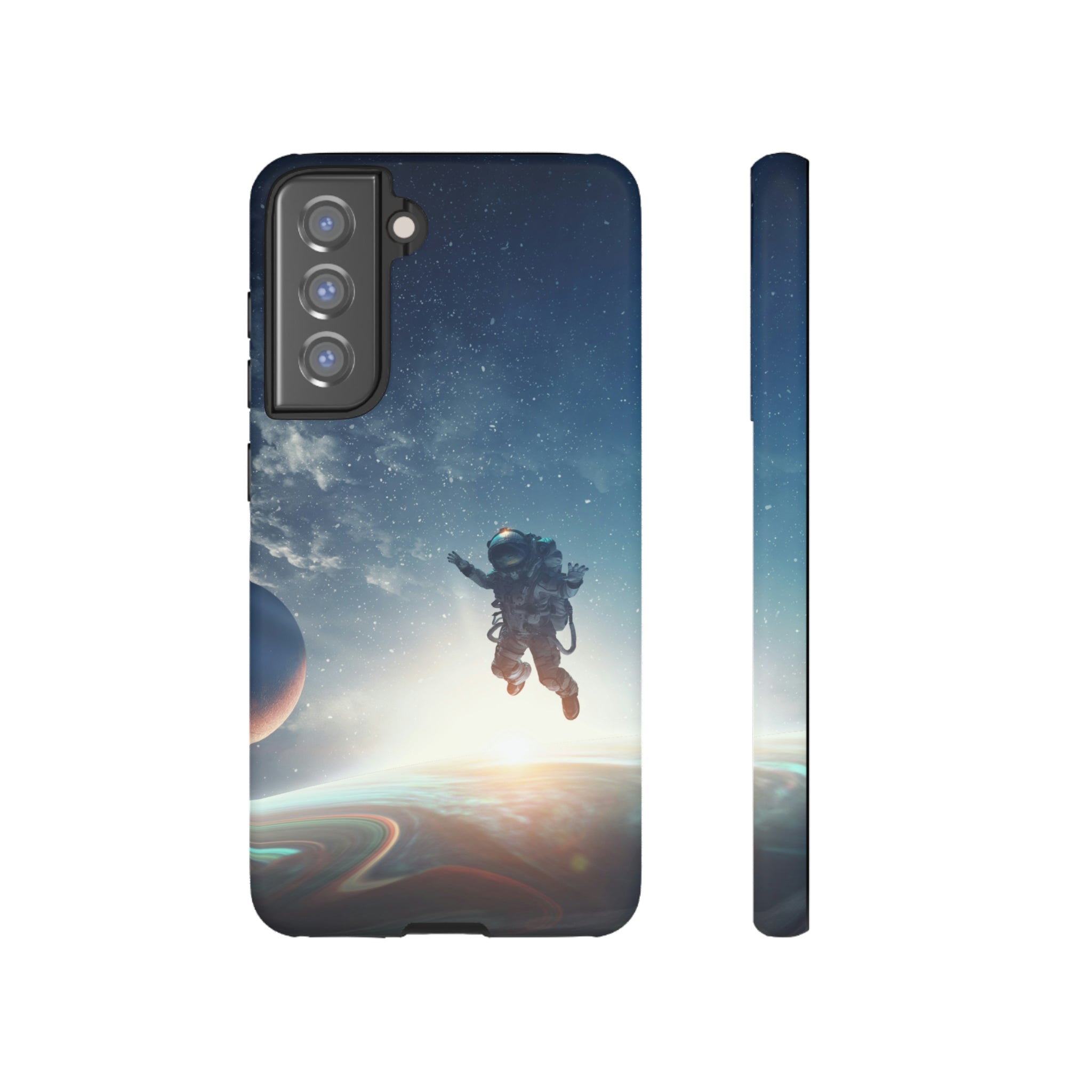 Astronaut Freefloat Android Case (Protective) Samsung Galaxy S21 FE Matte Phone Case