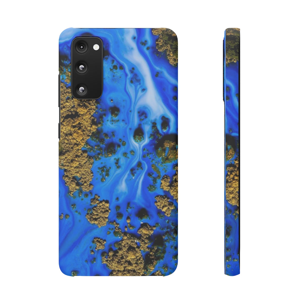 Blue River Ink Art Android Case (Slim) Samsung S20 FE Matte Phone Case