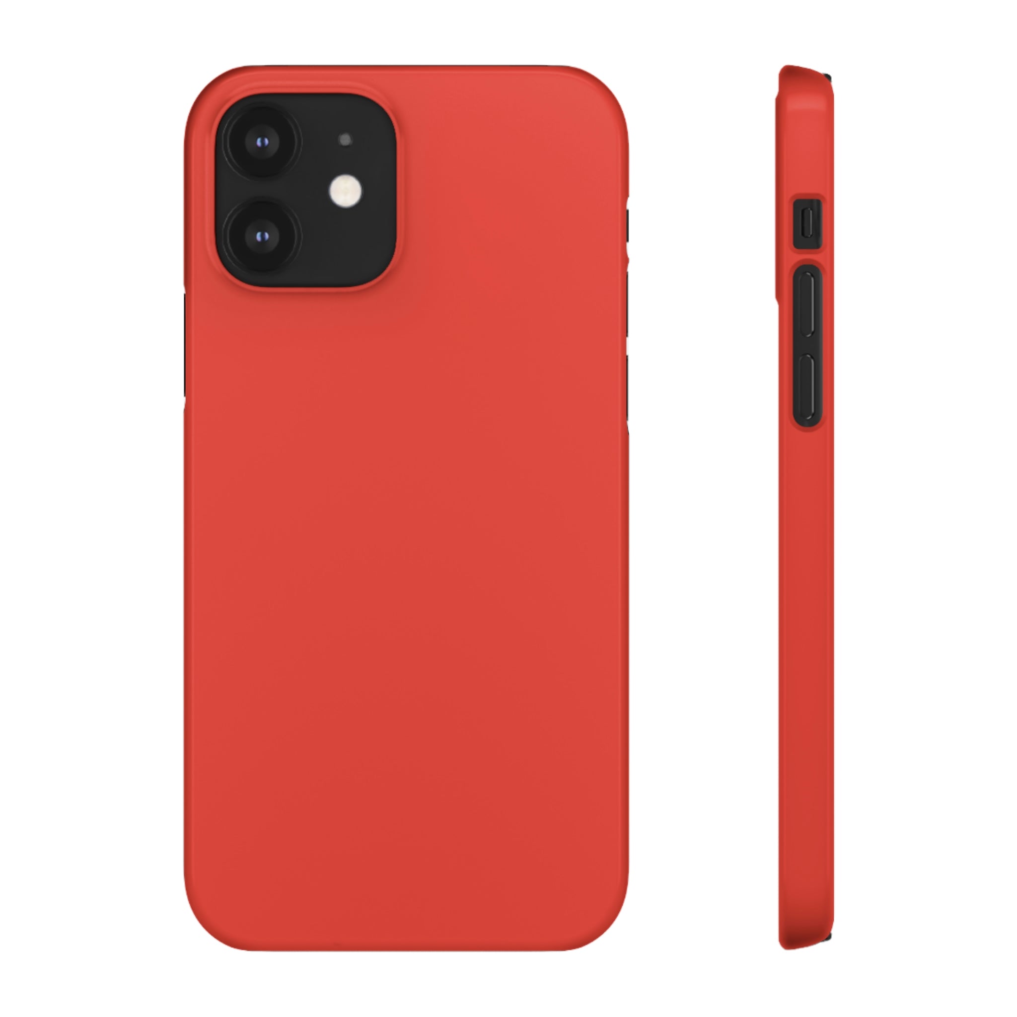 Cinnabar Red iPhone Case (Slim) iPhone 12 Glossy Phone Case