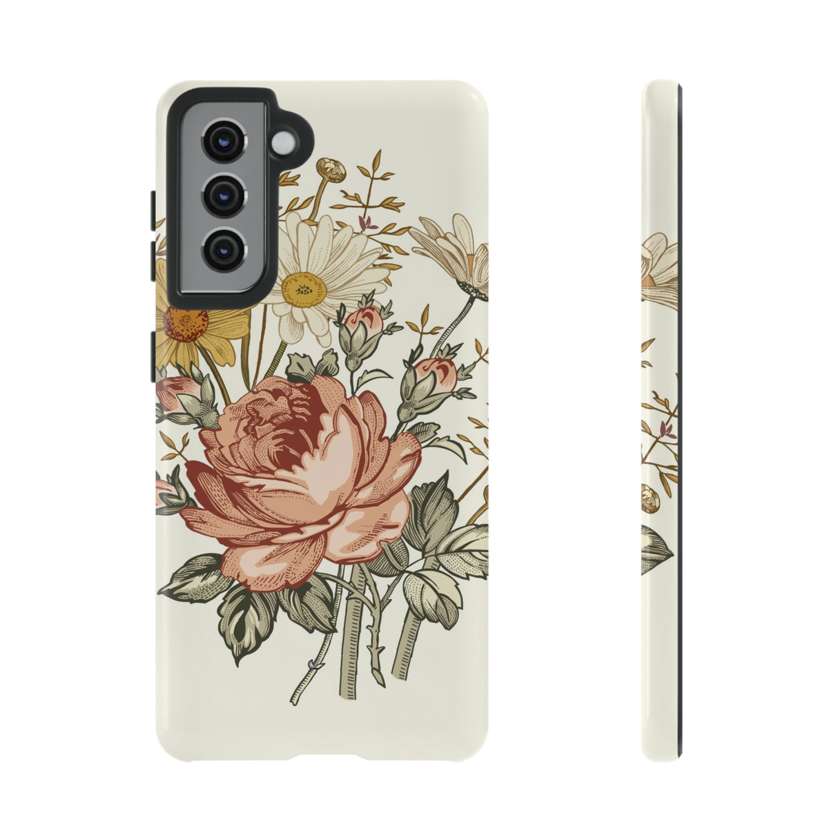 Bouquet Vintage Flower Samsung Case (Protective) Samsung Galaxy S21 Glossy Phone Case