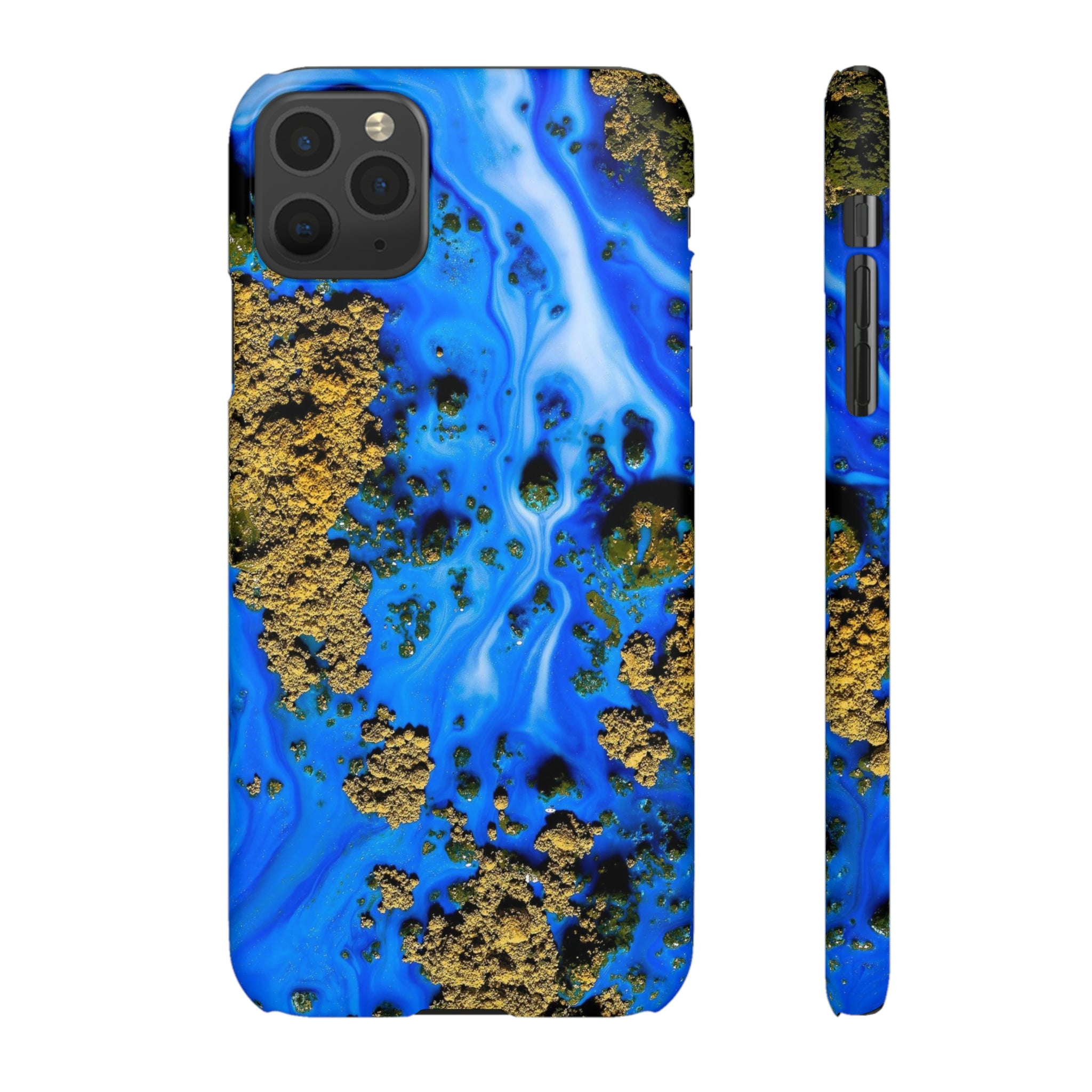 Blue River Ink Art iPhone Case (Slim) iPhone 11 Pro Max Matte Phone Case