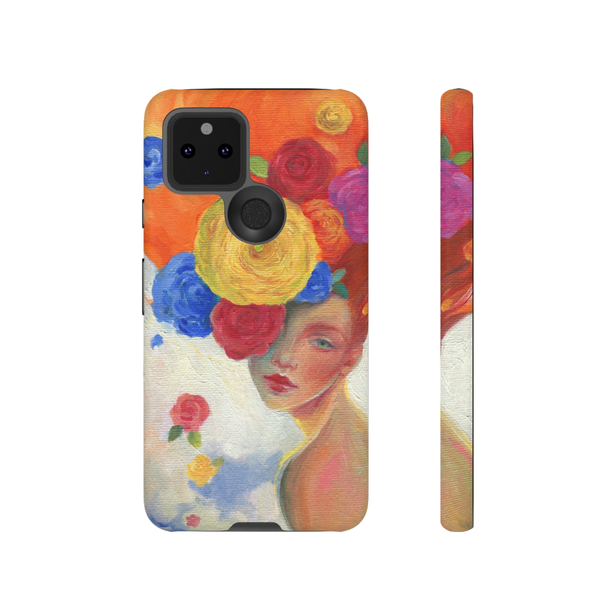 Flower Woman Android Case (Protective) Google Pixel 5 5G Matte Phone Case