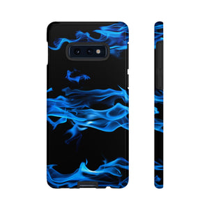 Blue Flames Club Android Case (Protective) Samsung Galaxy S10E Glossy Phone Case