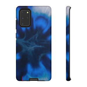 Blue Star Marble Ink Art Android Case (Protective) Samsung Galaxy S20+ Matte Phone Case