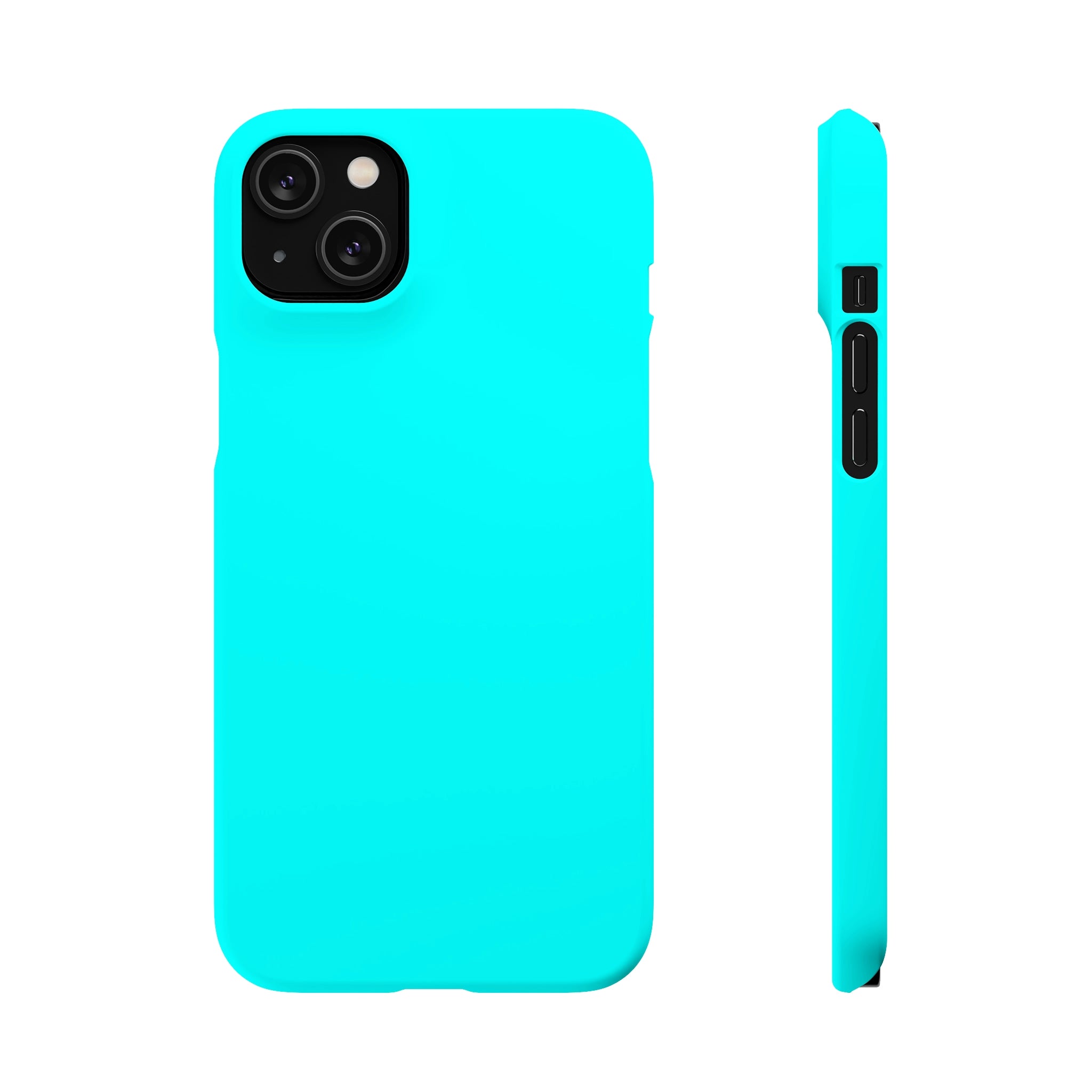 Aqua Blue iPhone Case (Slim) iPhone 14 Plus Matte Phone Case