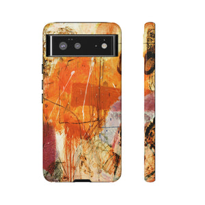 Abstract Orange Art Android Case (Protective) Google Pixel 6 Glossy Phone Case