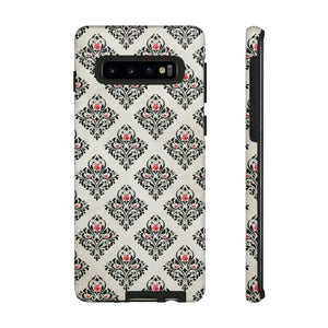 Grey Rose Gothic Flower Samsung Case (Protective) Samsung Galaxy S10 Matte Phone Case