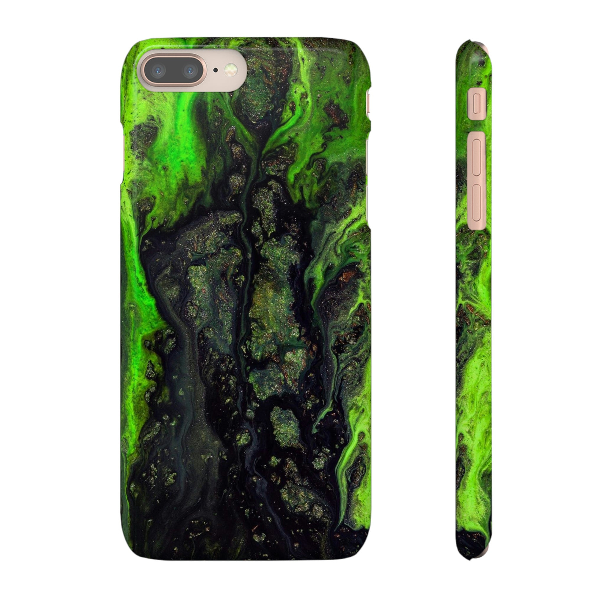 Toxic Ink Art iPhone Case (Slim) iPhone 8 Plus Glossy Phone Case