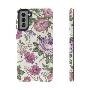 Pastel Vintage Flower Samsung Case (Protective) Samsung Galaxy S21 Plus Glossy Phone Case