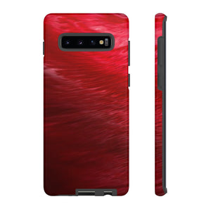 Red Feather Ink Art Android Case (Protective) Samsung Galaxy S10 Plus Glossy Phone Case