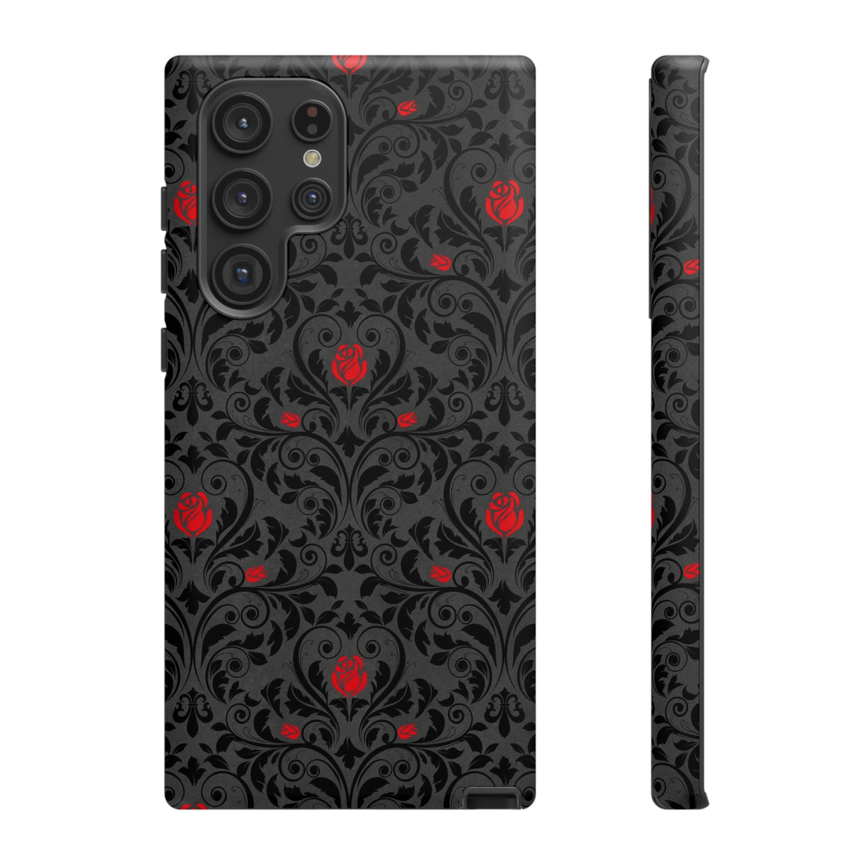 Angerunge Gothic Flower Samsung Case (Protective) Samsung Galaxy S22 Ultra Matte Phone Case