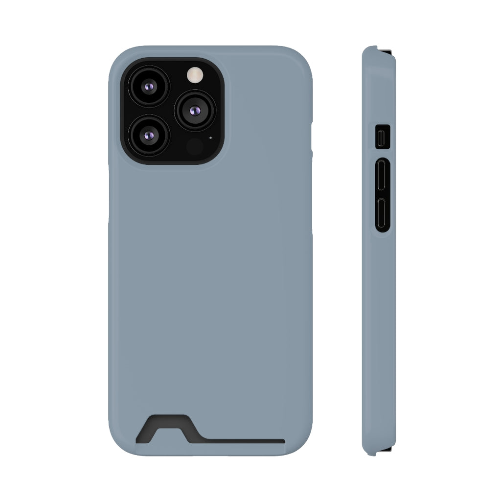 Cadet Grey iPhone Case (Card) iPhone 13 Pro Glossy Without gift packaging Phone Case