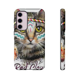 Red Cloud Cat Android Case (Protective) Samsung Galaxy S23 Plus Matte Phone Case