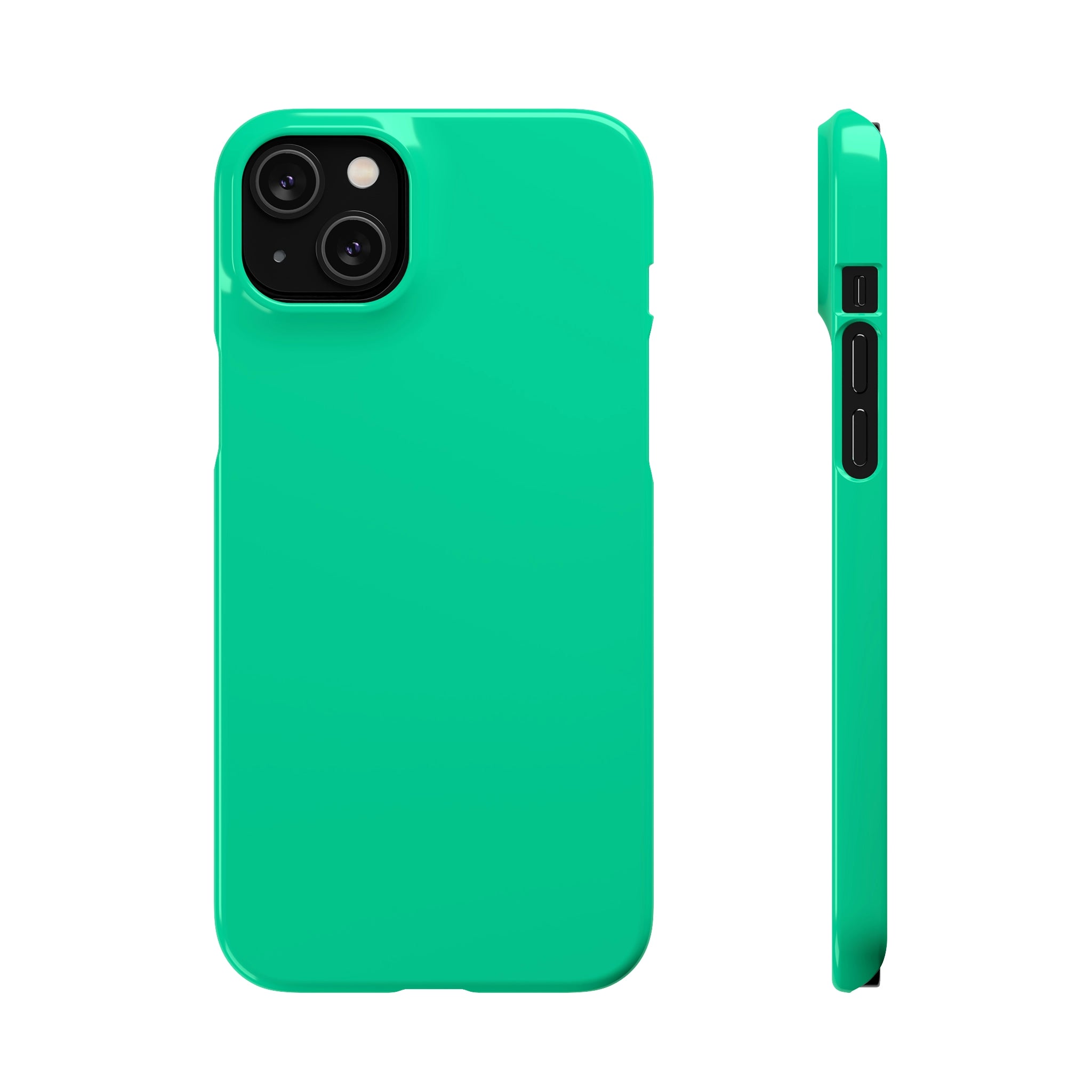 Caribbean Green iPhone Case (Slim) iPhone 14 Plus Glossy Phone Case