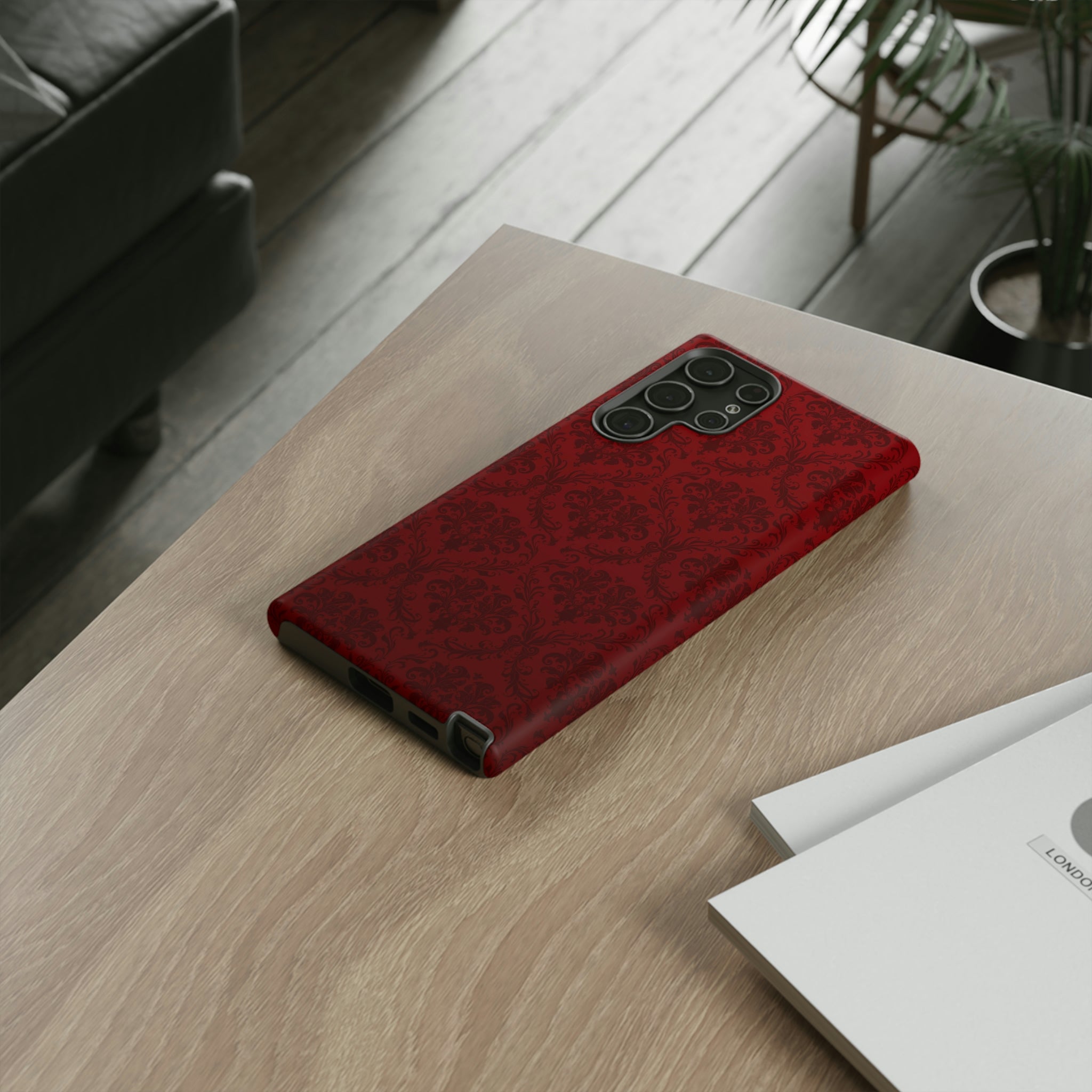 Dark Red Wallpaper Android Case (Protective) Phone Case