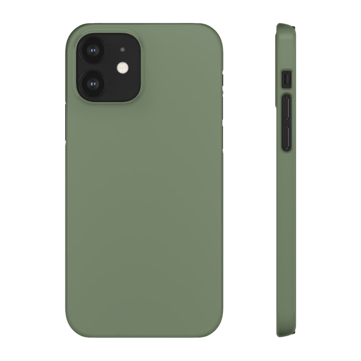 Camouflage Green iPhone Case (Slim) iPhone 12 Glossy Phone Case