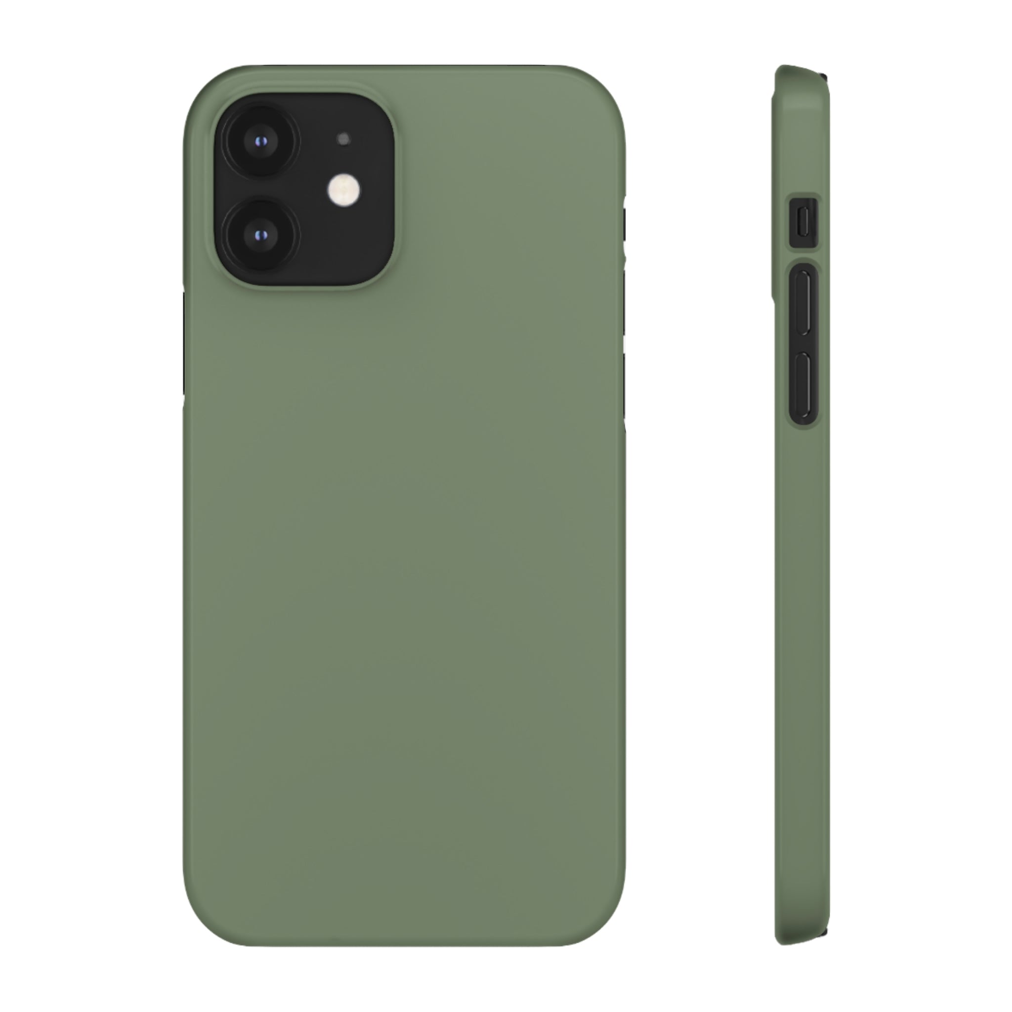 Camouflage Green iPhone Case (Slim) iPhone 12 Glossy Phone Case