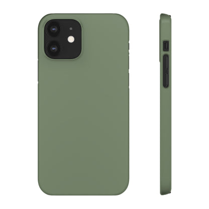 Camouflage Green iPhone Case (Slim) iPhone 12 Glossy Phone Case