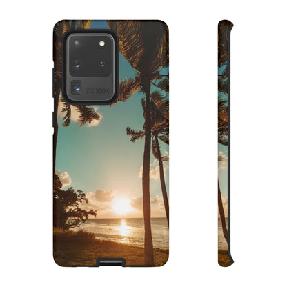 Sundown Palmtrees Android Case (Protective) Samsung Galaxy S20 Ultra Matte Phone Case