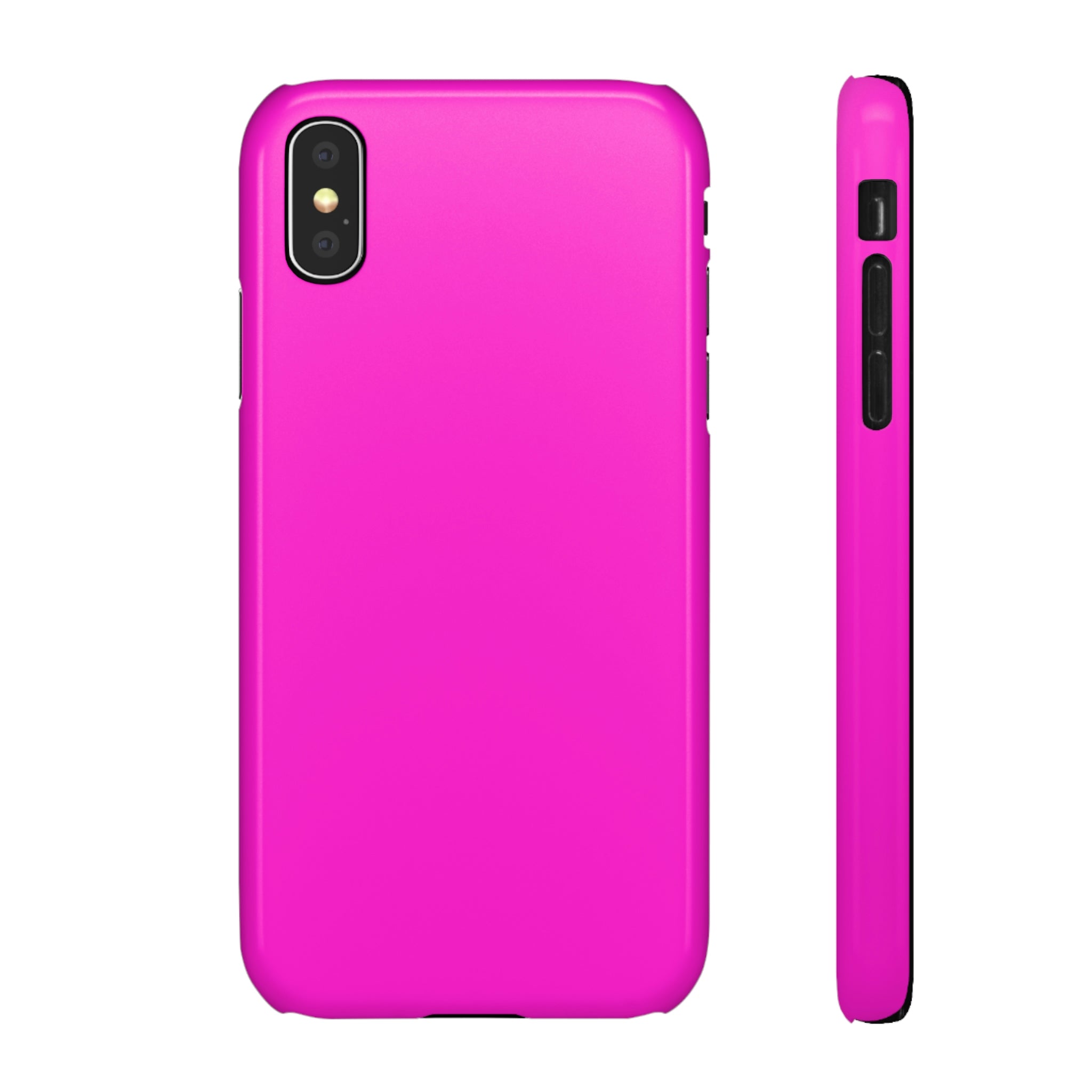 Hot Magenta iPhone Case (Slim) iPhone X Glossy Phone Case