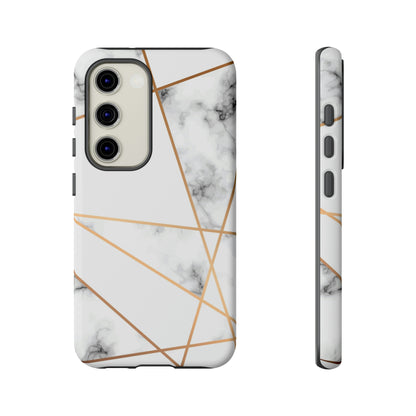 Marble Geometric Android Case (Protective) Samsung Galaxy S23 Matte Phone Case