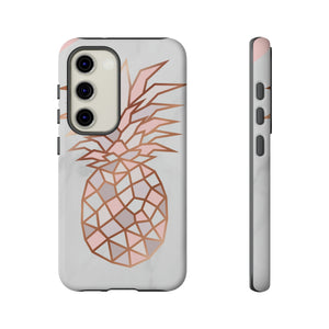 Pineapple Rose Gold Android Case (Protective) Samsung Galaxy S23 Matte Phone Case