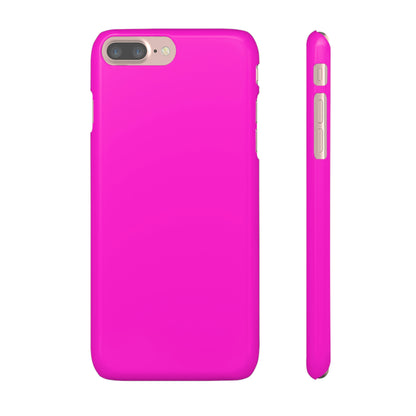 Hot Magenta iPhone Case (Slim) iPhone 7 Plus Glossy Phone Case