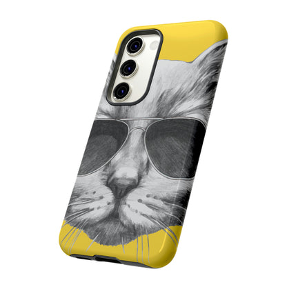 Cool Cat Portrait Android Case (Protective) Phone Case