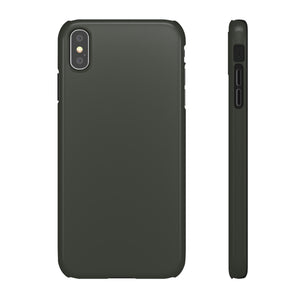 Black Olive iPhone Case (Slim) iPhone XS MAX Glossy Phone Case