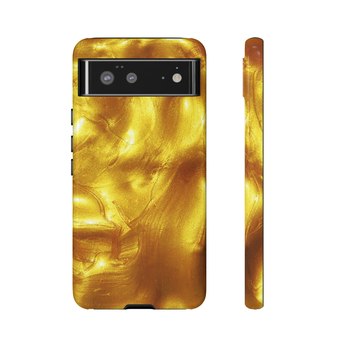 Liquid Gold Android Case (Protective) Google Pixel 6 Glossy Phone Case