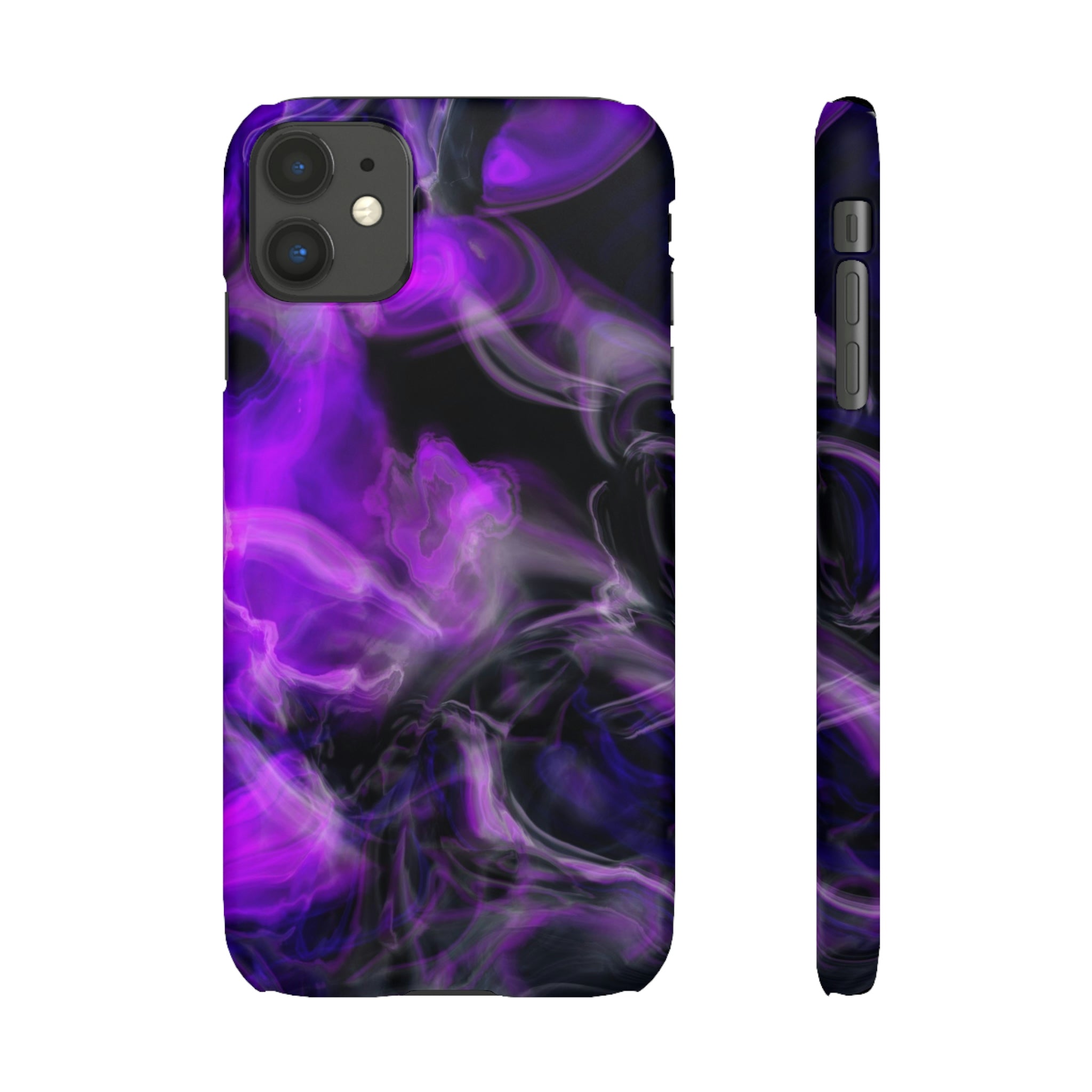 Purple Marble iPhone Case (Slim) iPhone 11 Matte Phone Case