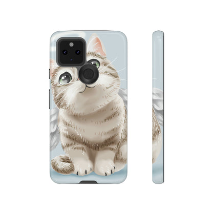 Cute Angel Cat Android Case (Protective) Google Pixel 5 5G Glossy Phone Case