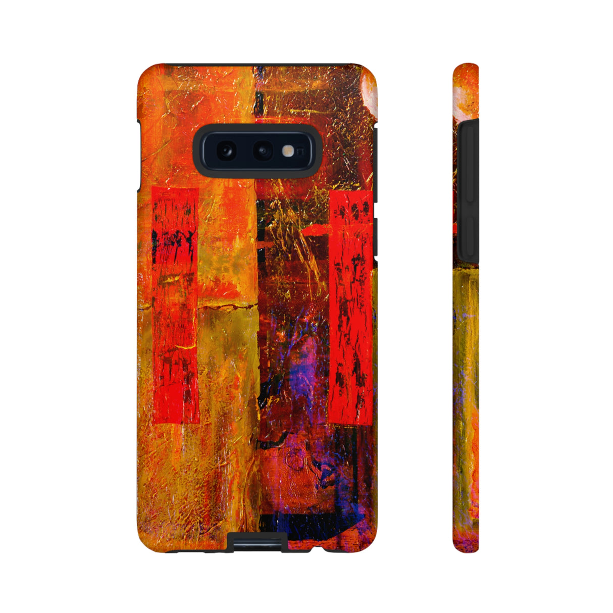 Red Oil Painting Android Case (Protective) Samsung Galaxy S10E Matte Phone Case