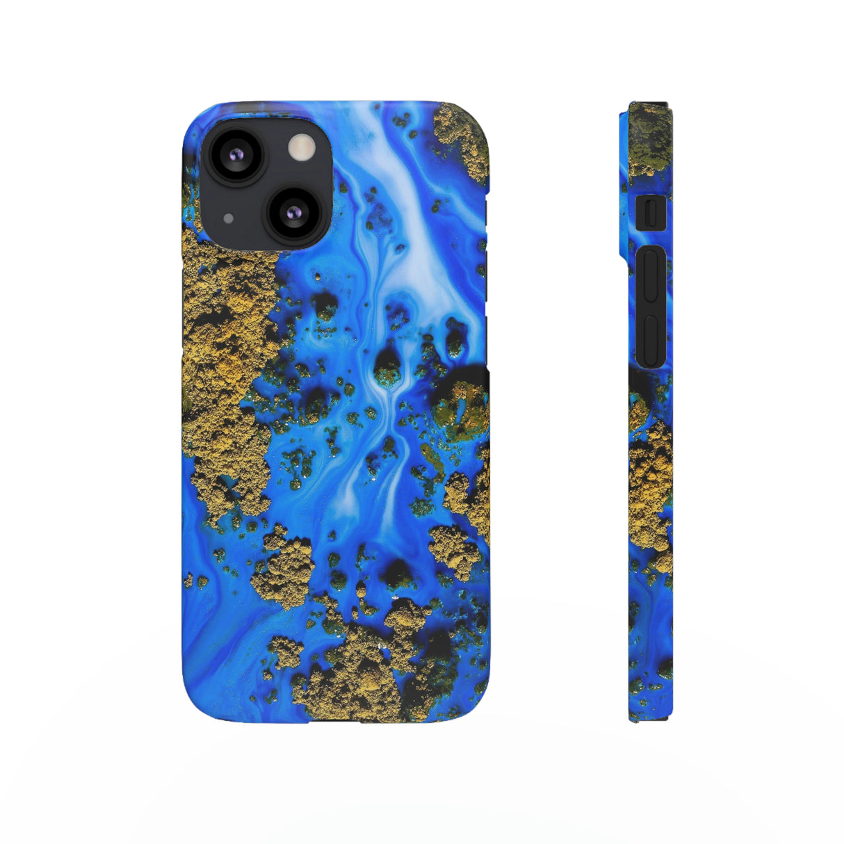 Blue River Ink Art iPhone Case (Slim) iPhone 13 Mini Matte Phone Case