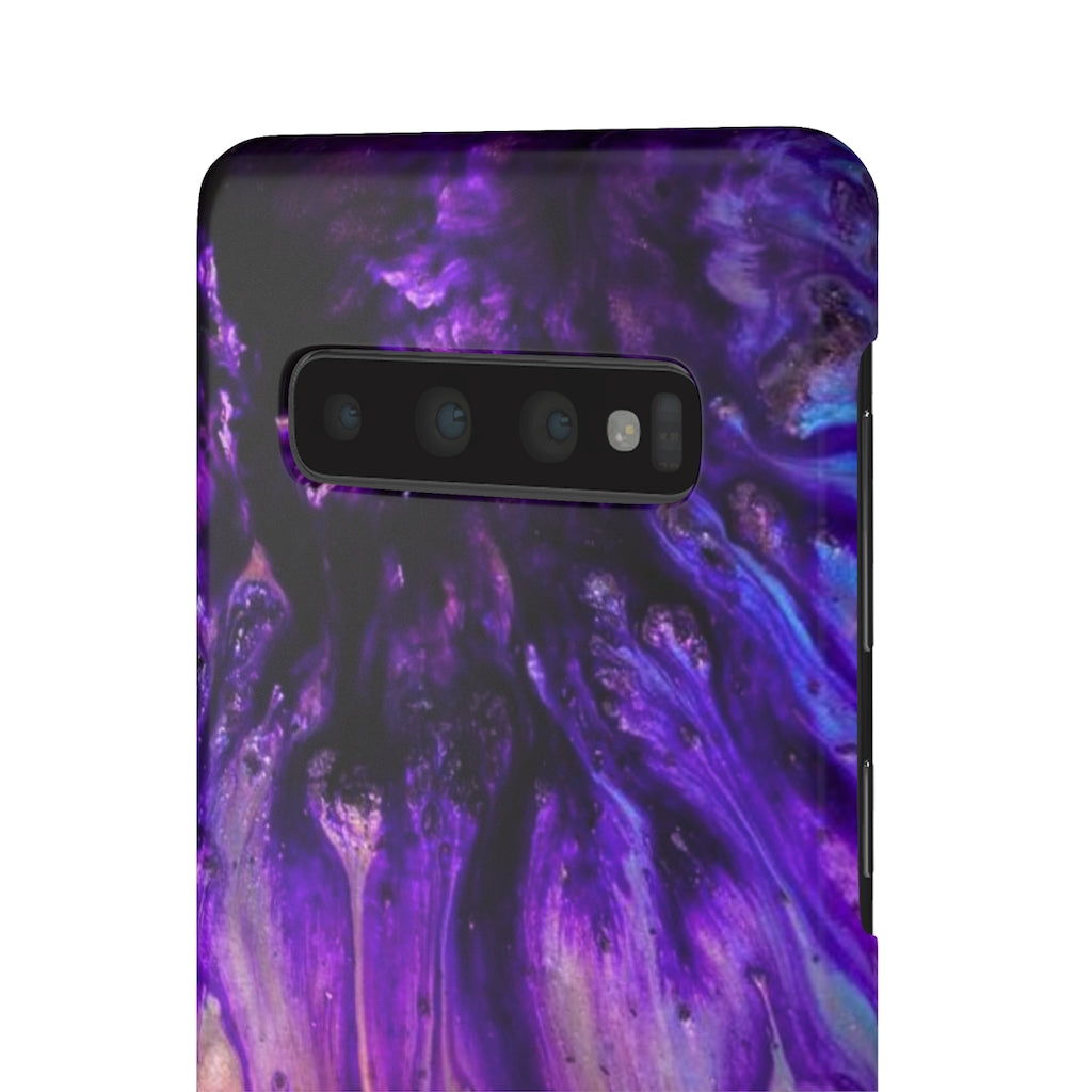 Purple Flow Ink Art Android Case (Slim) Phone Case