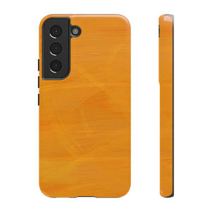 Abstract Orange Android Case (Protective) Samsung Galaxy S22 Glossy Phone Case