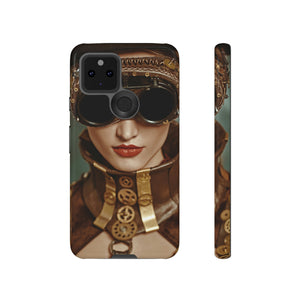 Steampunk Lady Android Case (Protective) Google Pixel 5 5G Glossy Phone Case