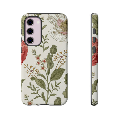 Poppy Vintage Flower Samsung Case (Protective) Samsung Galaxy S23 Plus Glossy Phone Case